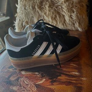 COPY - Black Adidas Gazelles, size 6, WORN ONCE